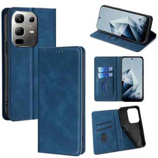 For Infinix Note 50x 5G Skin Feel Magnetic Leather Phone Case(Blue)