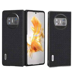For Huawei Mate X3 ABEEL Genuine Luxury Black Edge Phone Case(Black)