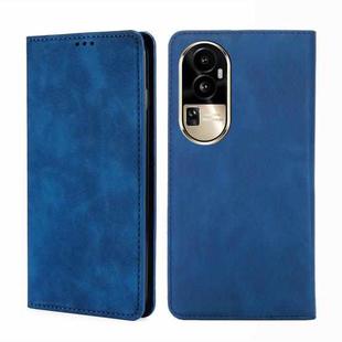 For OPPO Reno10 Pro 5G Skin Feel Magnetic Leather Phone Case(Blue)