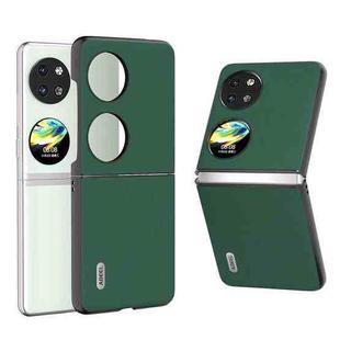 For Huawei P60 Pocket ABEEL Genuine Silky Soft Black Edge Phone Case(Green)
