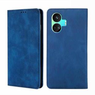 For Realme GT Neo5 SE Skin Feel Magnetic Leather Phone Case(Blue)