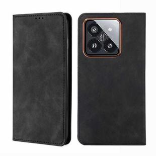 For Xiaomi 14 Pro Skin Feel Magnetic Leather Phone Case(Black)