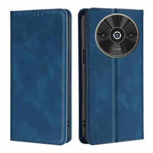 For Xiaomi Redmi A3 4G Skin Feel Magnetic Leather Phone Case(Blue)