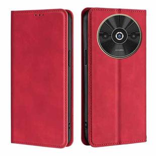 For Xiaomi Redmi A3 4G Skin Feel Magnetic Leather Phone Case(Red)