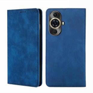 For Huawei nova 11 Pro 4G / 11 Ultra 4G Skin Feel Magnetic Leather Phone Case(Blue)