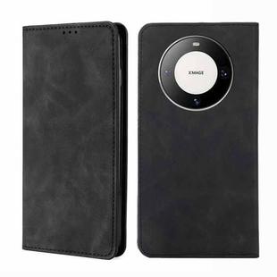 For Huawei Mate 60 Pro / Pro+ Skin Feel Magnetic Leather Phone Case(Black)