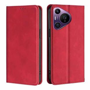 For Huawei Pura 70 Pro / Pro+ Skin Feel Magnetic Leather Phone Case(Red)