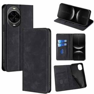 For Huawei nova 14 5G Skin Feel Magnetic Leather Phone Case(Black)