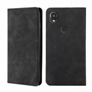 For Kyocera Digno SX3-KYG02 Skin Feel Magnetic Leather Phone Case(Black)