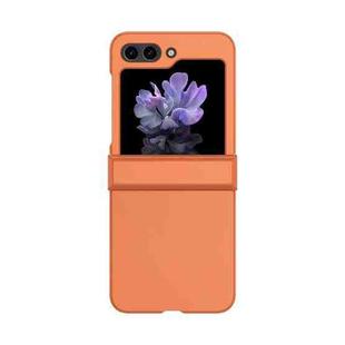 For Samsung Galaxy Z Flip5 Skin Feel PC Phone Case with Hinge(Orange)