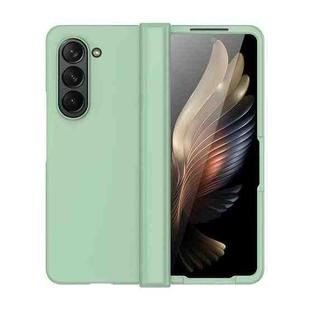 For Samsung Galaxy Z Fold5 Skin Feel PC Phone Case with Hinge(Mint Green)