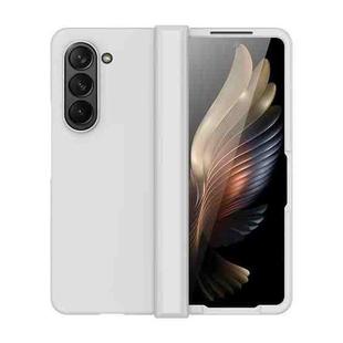 For Samsung Galaxy Z Fold5 Skin Feel PC Phone Case with Hinge(White)