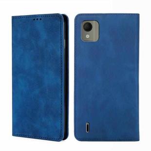 For Nokia C110 4G Skin Feel Magnetic Leather Phone Case(Blue)