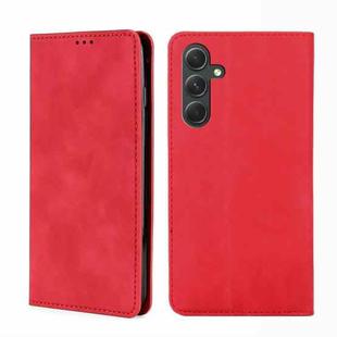 For Samsung Galaxy A54 5G Skin Feel Magnetic Leather Phone Case(Red)