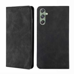 For Samsung Galaxy M34 5G / F34 5G Skin Feel Magnetic Leather Phone Case(Black)