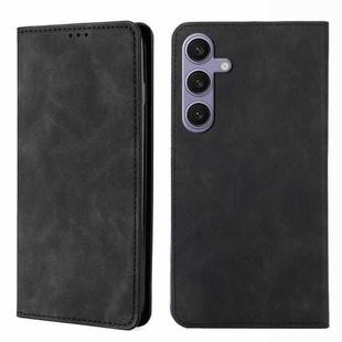 For Samsung Galaxy S24+ 5G Skin Feel Magnetic Leather Phone Case(Black)