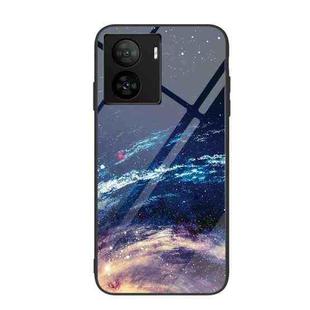 For vivo iQOO Z7 Colorful Painted Glass Phone Case(Starry Sky)