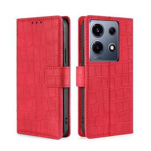 For Infinix Note 30 VIP 5G Skin Feel Crocodile Magnetic Clasp Leather Phone Case(Red)