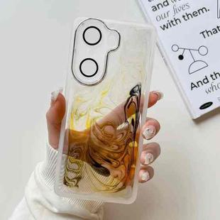 For Honor 60 Pro Oil Painting Electroplating TPU Phone Case(White)