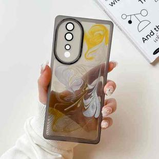For Honor 80 Oil Painting Electroplating TPU Phone Case(Grey)