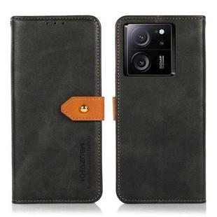 For Xiaomi 13T / Redmi K60 Ultra KHAZNEH Cowhide Texture Flip Leather Phone Case(Black)