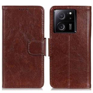 For Xiaomi 13T / Redmi K60 Ultra Nappa Texture Horizontal Flip Leather Phone Case(Brown)