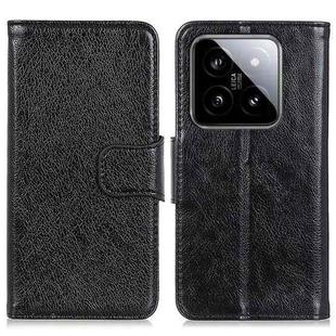 For Xiaomi 14 Nappa Texture Horizontal Flip Leather Phone Case(Black)