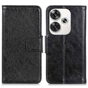 For Xiaomi Poco F6 / Redmi Turbo 3 Nappa Texture Horizontal Flip Leather Phone Case(Black)