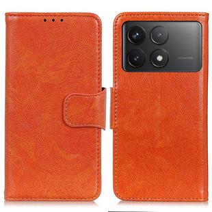 For Xiaomi Poco F6 Pro Nappa Texture Horizontal Flip Leather Phone Case(Orange)