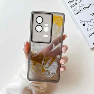 For vivo iQOO 11 Oil Painting Electroplating TPU Phone Case(Grey)