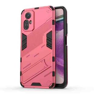 For Xiaomi Redmi Note 12S 4G Punk Armor 2 in 1 PC + TPU Phone Case(Light Red)