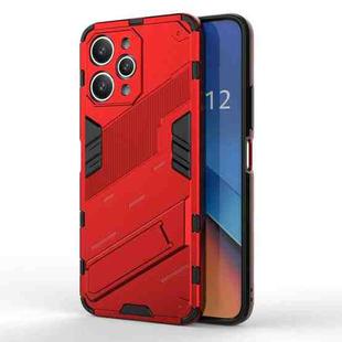 For Xiaomi Redmi 12 4G Punk Armor 2 in 1 PC + TPU Phone Case(Red)