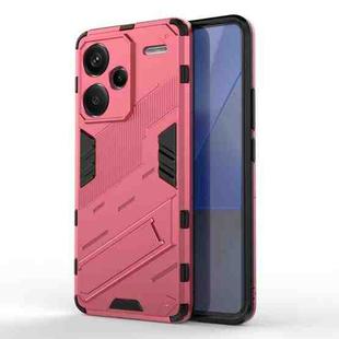 For Xiaomi Redmi Note 13 Pro Punk Armor 2 in 1 PC + TPU Phone Case(Light Red)