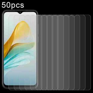 For ZTE Blade A53 50pcs 0.26mm 9H 2.5D Tempered Glass Film