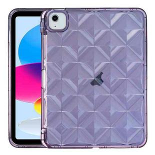 Diamond Texture TPU Airbag Tablet Case For iPad 10th Gen 10.9 2022(Purple)