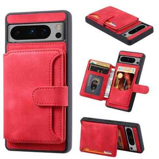 For Google Pixel 8 Pro Skin Feel Dream RFID Anti-theft PU Card Bag Phone Case(Red)
