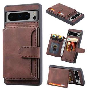 For Google Pixel 8 Pro Skin Feel Dream RFID Anti-theft PU Card Bag Phone Case(Coffee)