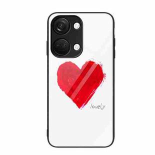 For OnePlus Ace 2V Colorful Painted Glass Phone Case(Love)