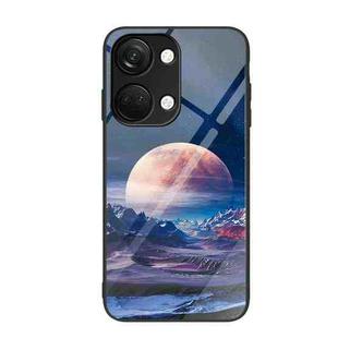 For OnePlus Ace 2V Colorful Painted Glass Phone Case(Moon Hill)