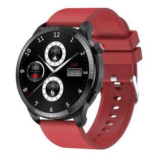 T52 1.39 inch IP67 Waterproof Silicone Band Smart Watch Supports Bluetooth Call / Blood Oxygen / Body Temperature Monitoring(Red)