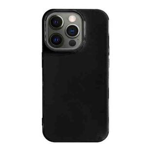 For iPhone 12 Pro Shockproof Solid Color TPU Phone Case(Black)