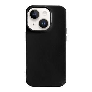 For iPhone 15 Shockproof Solid Color TPU Phone Case(Black)