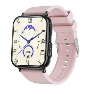 TK10 1.91 inch IP68 Waterproof Silicone Band Smart Watch Supports AI Medical Diagnosis/ Blood Oxygen / Body Temperature Monitoring(Pink)