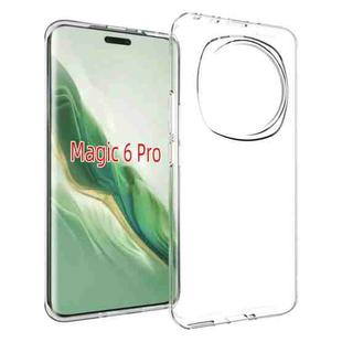 For Honor Magic 6 Pro 5G Waterproof Texture TPU Phone Case(Transparent)