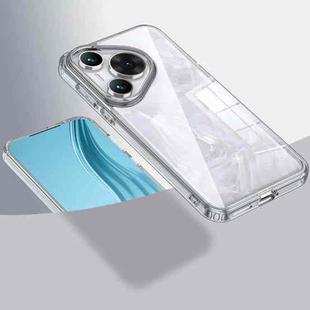 For Huawei P70 Pro Armor Clear TPU Hard PC Phone Case(Clear)