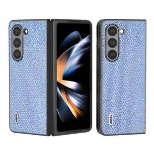 For Samsung Galaxy Z Fold5 ABEEL Diamond Series Black Edge Phone Case(Sapphire Blue)