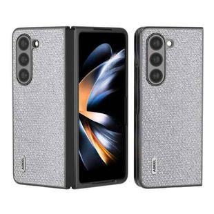 For Samsung Galaxy Z Fold5 ABEEL Diamond Series Black Edge Phone Case(Silver)