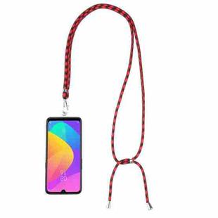 Universal Mixed Color Mobile Phone Lanyard(Red Black)