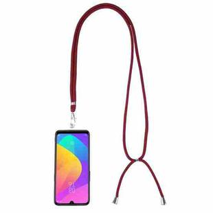 Universal Solid Color Mobile Phone Lanyard(Red)