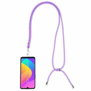 Universal Solid Color Mobile Phone Lanyard(Purple)